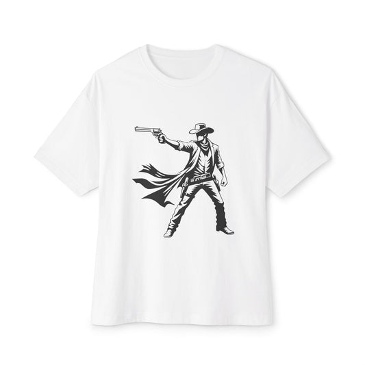 Wild West Gunslinger 1 Unisex Oversized Boxy Tee