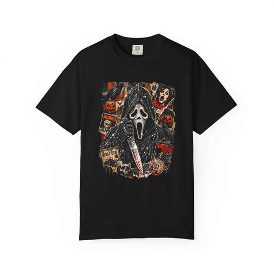 Halloween Horror Unisex Garment-Dyed T-shirt image 0