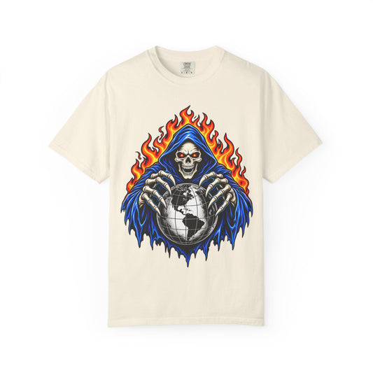 World on Fire Unisex Garment-Dyed T-shirt