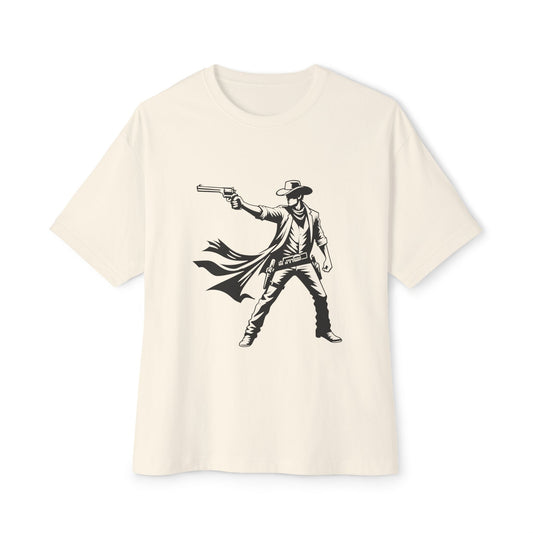 Wild West Gunslinger 1 Unisex Oversized Boxy Tee