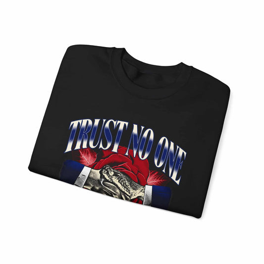 Graphic Print Crewneck Sweatshirt - POD0037 image 2