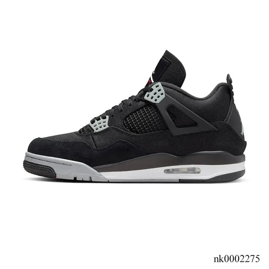 AJ 4 Retro Black Canvas Shoes Sneakers - nk0002275 image 1