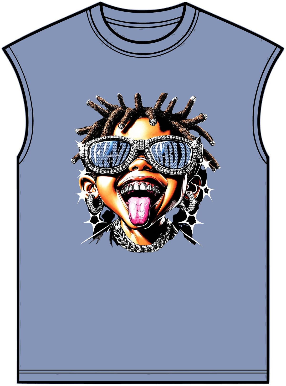 Diamond Drip Unisex Garment-Dyed Muscle Tee image