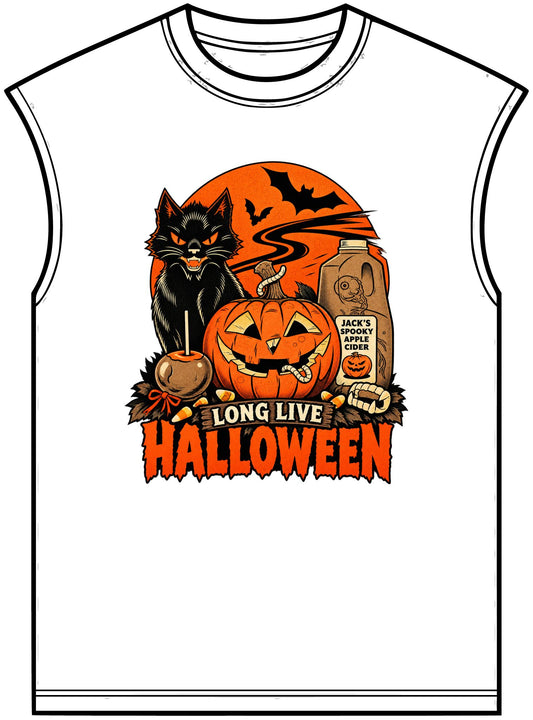Midnight Cat Unisex Garment-Dyed Muscle Tee image 0