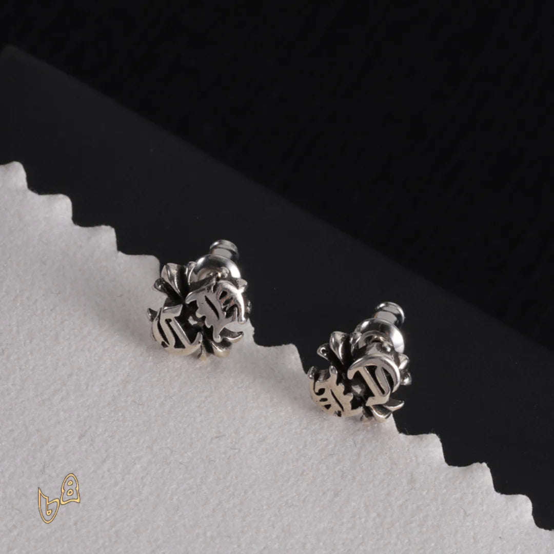 CH Flower Engraved Earrings - CH0154 image 6