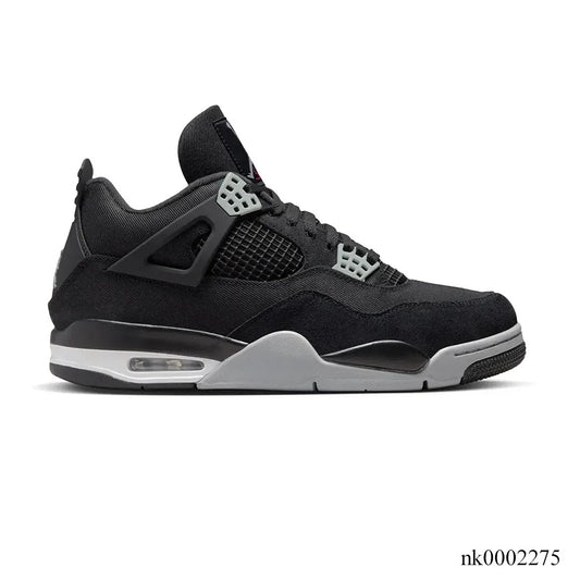 AJ 4 Retro Black Canvas Shoes Sneakers - nk0002275 image 0