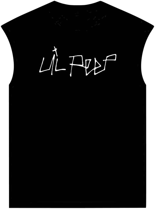 Lil Peep Unisex Garment-Dyed Muscle Tee image 0