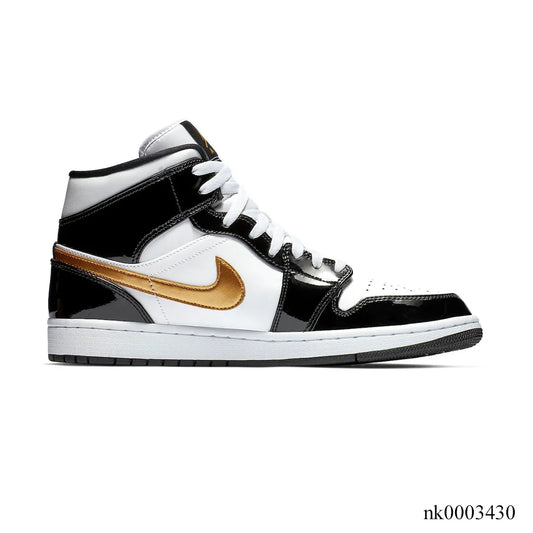 AJ 1 Mid SE Black/Gold Shoes Sneakers - nk0003430 image 0