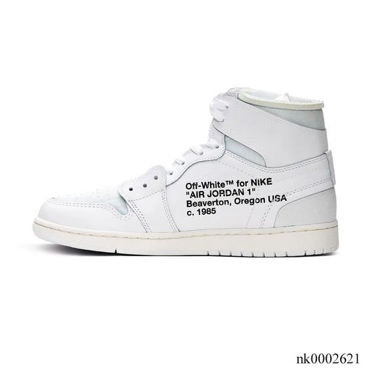 OW x AJ 1 High White Shoes Sneakers – nk0002621 image 1