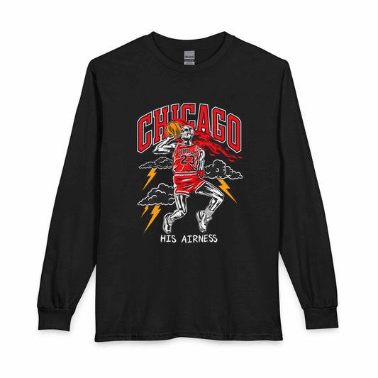 Graphic Print Long Sleeve T-Shirt - POD0038 image 0