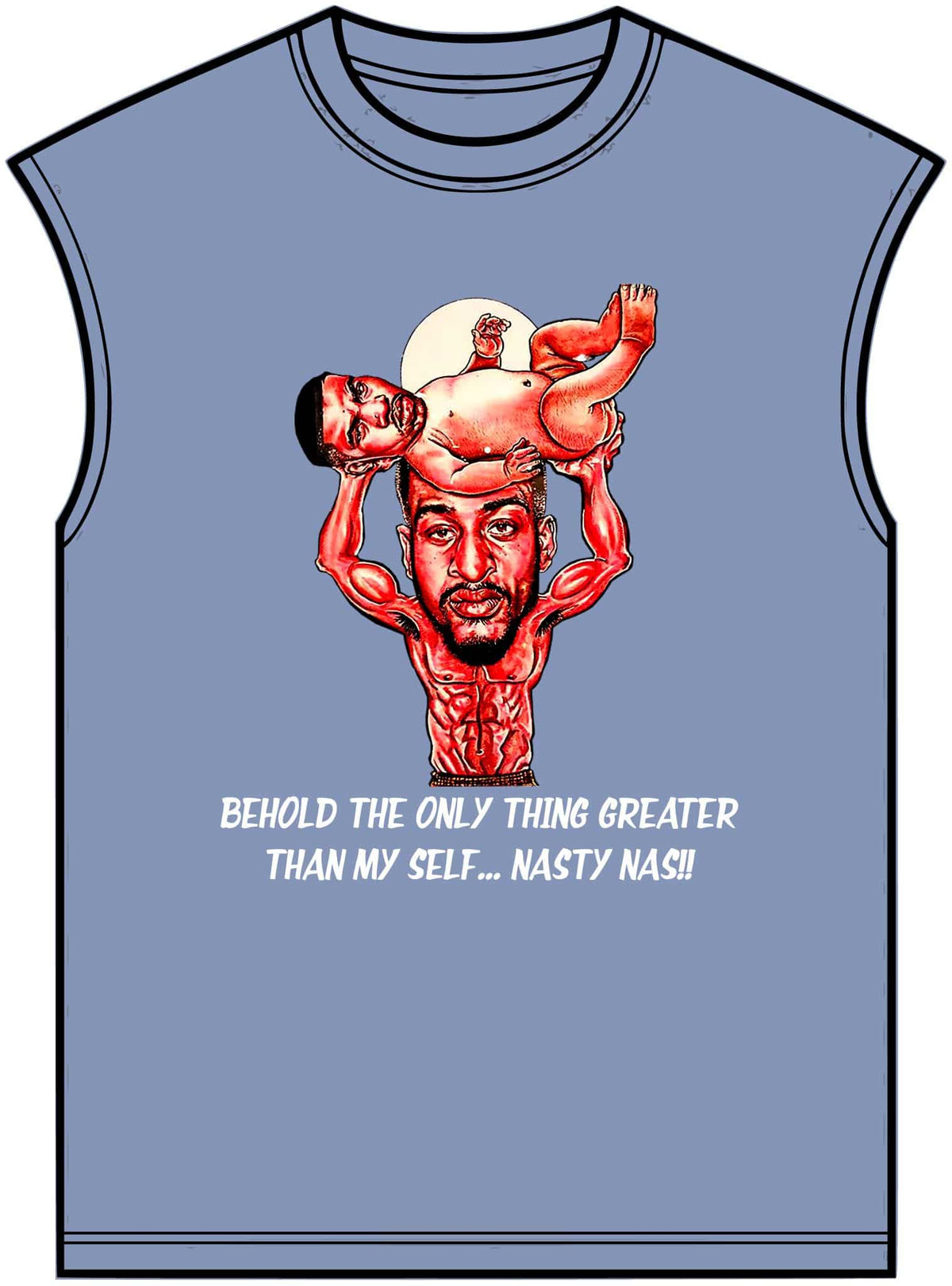 Nas The Last Word Unisex Garment-Dyed Muscle Tee image