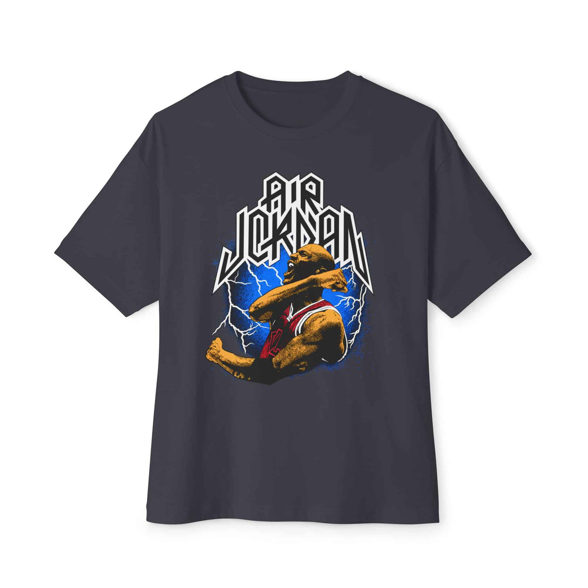 Airborne Legend Unisex Oversized Boxy Tee - Dark Grey, 2XL image