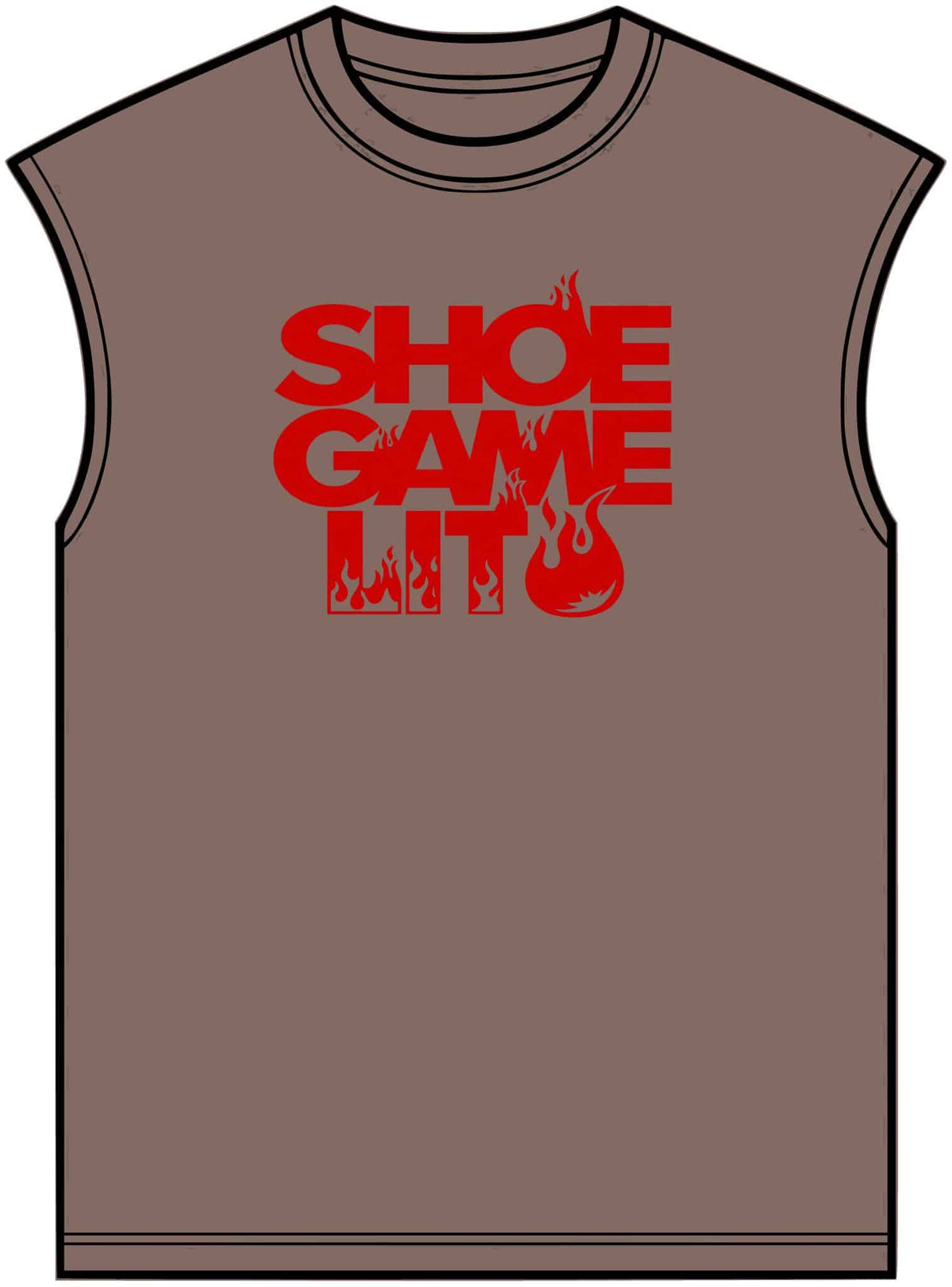 Graphic Print Unisex Garment-Dyed Muscle Tee – POD0040 image