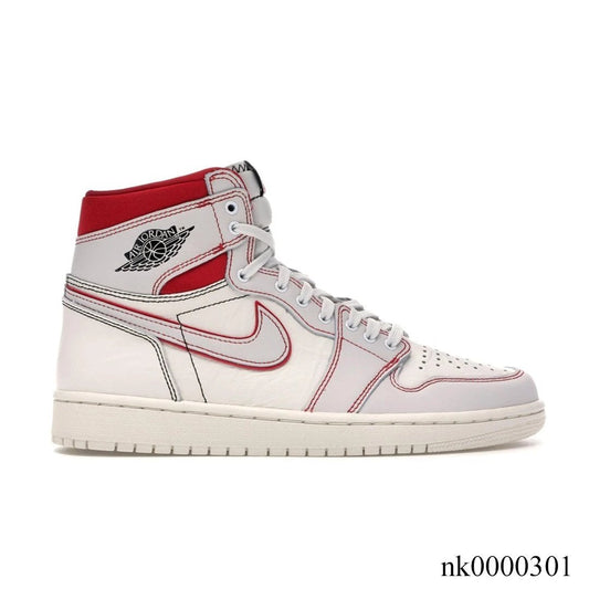 AJ 1 Retro High Phantom Gym Red Shoes Sneakers - nk0000301 image 0