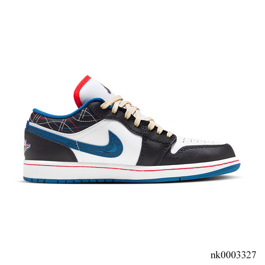 AJ 1 Low SE Black Industrial Blue Shoes Sneakers - nk0003327 image