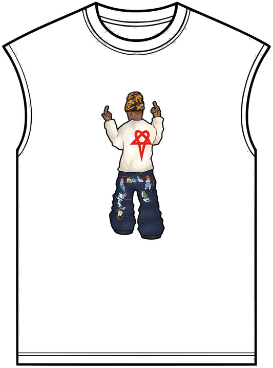 Rebel Attitude Unisex Garment-Dyed Muscle Tee image 0