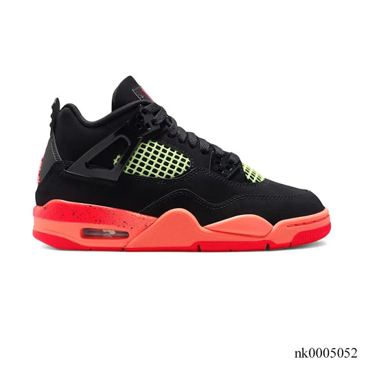 AJ 4 Retro Black Infrared Barely Volt Shoes Sneakers - nk0005052 image 0