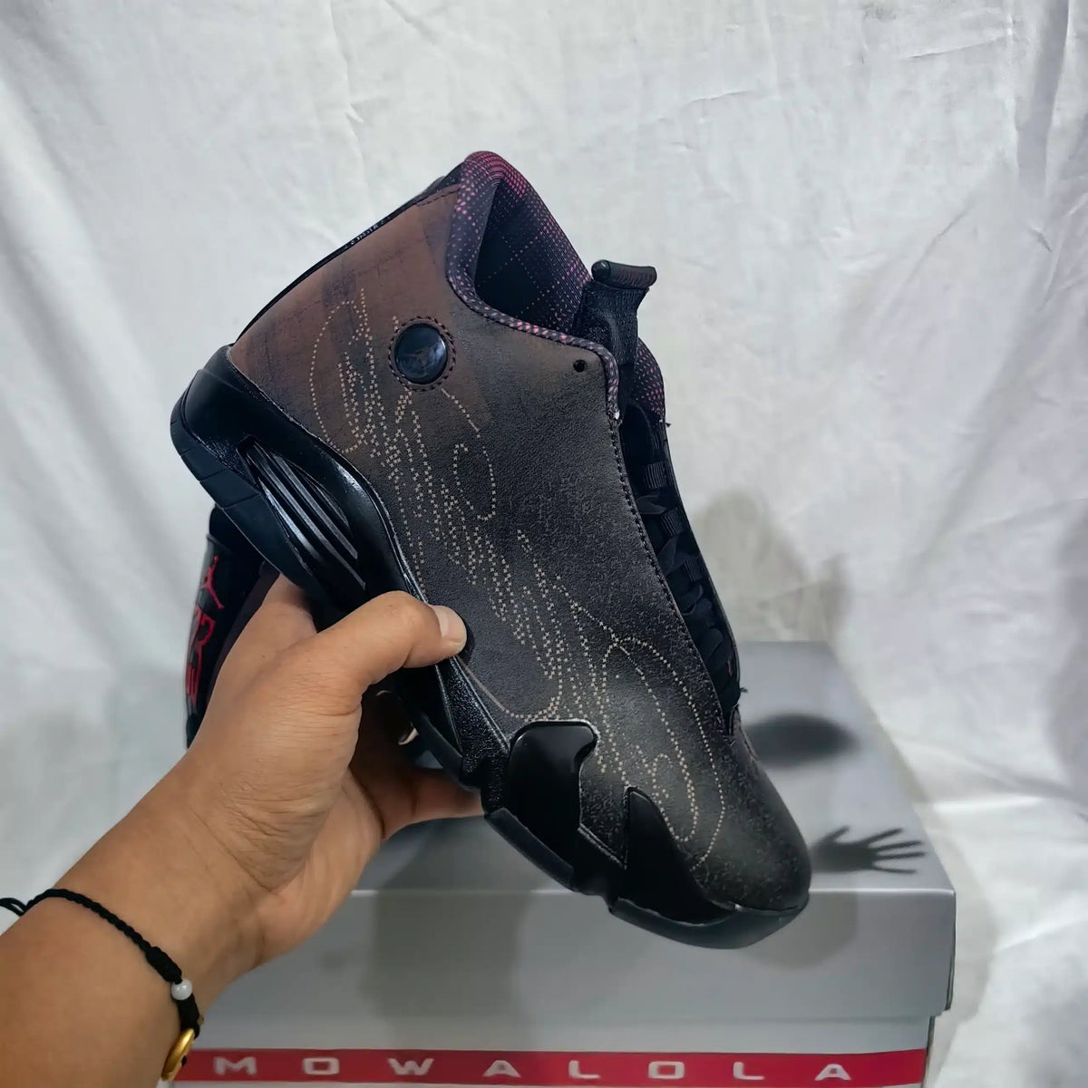 Mowalola x AJ 14 Retro 'Burnt Red' Shoes Sneakers - nk0005620 image 10