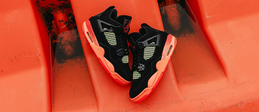 JORDAN 4 RETRO BLACK INFRARED BARELY VOLT