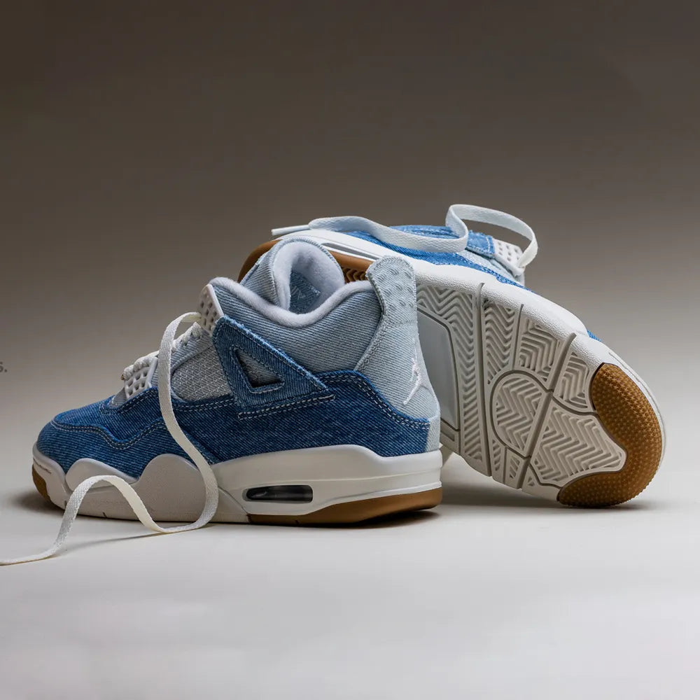 AJ 4 Denim Worn Blue