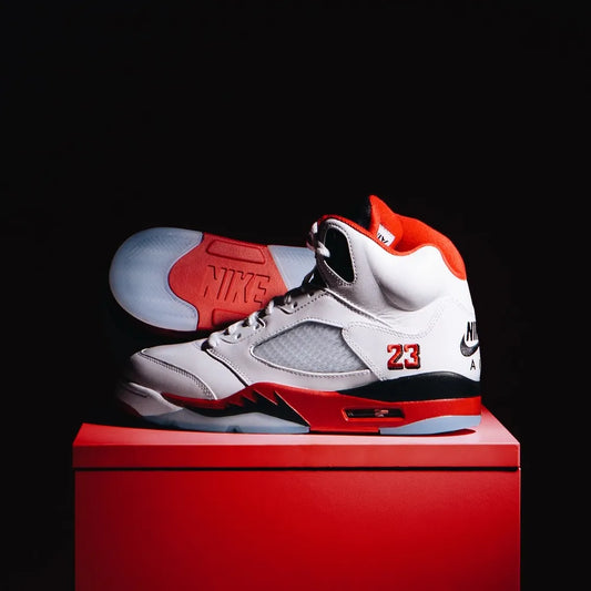AJ 5 Fire Red
