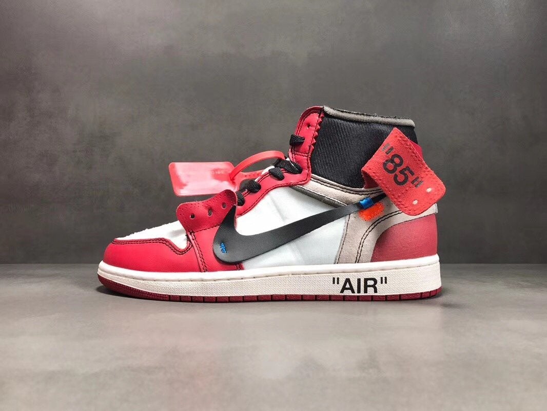 OW x Air Jordan 1 High Chicago Shoes Sneakers – nk000011 image 4