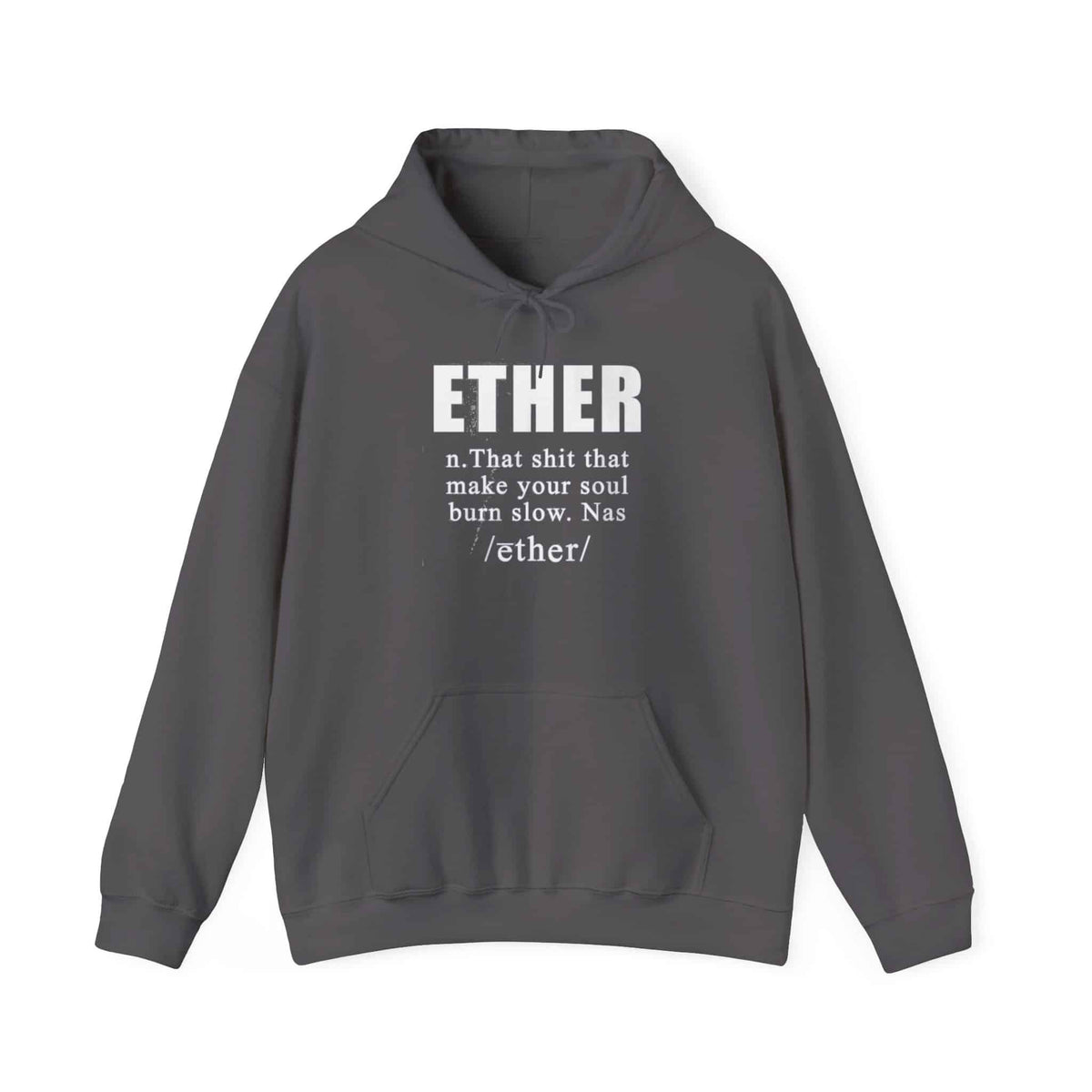 Ether Hooded Sweatshirt - L, Charcoal image