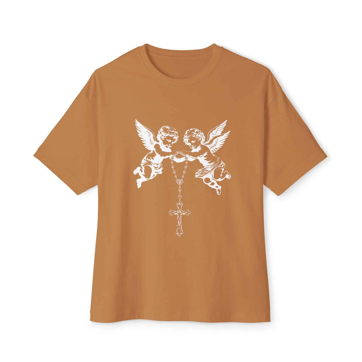 Heavenly Guardians Unisex Oversized Boxy Tee - Toast, L image