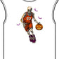 Halloween Basketball Unisex Garment-Dyed Muscle Tee image 0