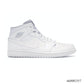 AJ 1 Mid White/Pure Platinum Shoes Sneakers - nk0002557 image 1