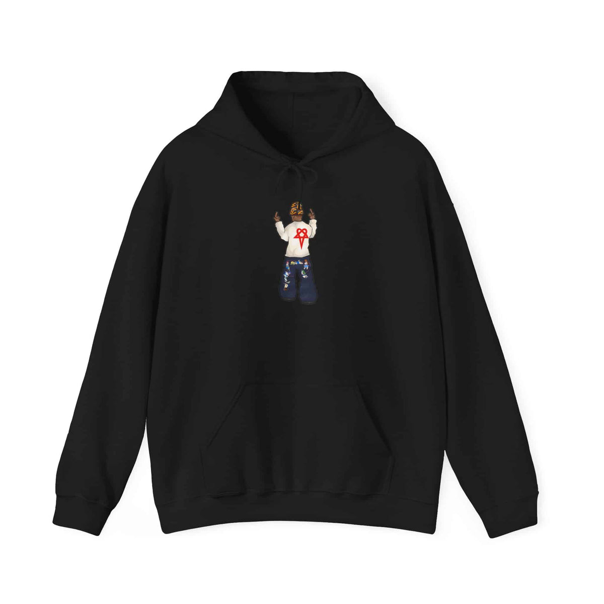 Rebel Attitude Hooded Sweatshirt - S, Black image
