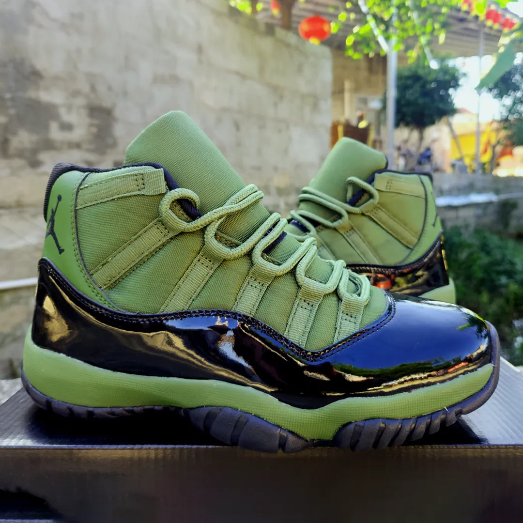 AJ 11 Retro Olive and Black Shoes Sneakers – nk0004177 image 7