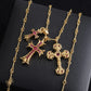 CH Cross Pendant Necklace - CH0046 - Red image