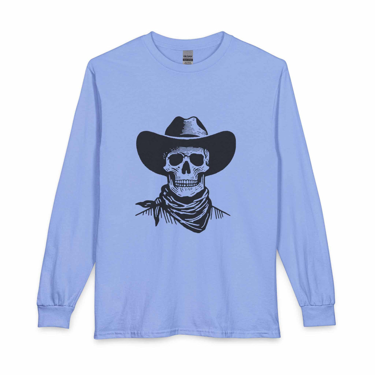 Outlaw Skull Long Sleeve T-Shirt image 4