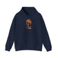 Retro Skater Skeleton Halloween Hooded Sweatshirt - 2XL, Navy image