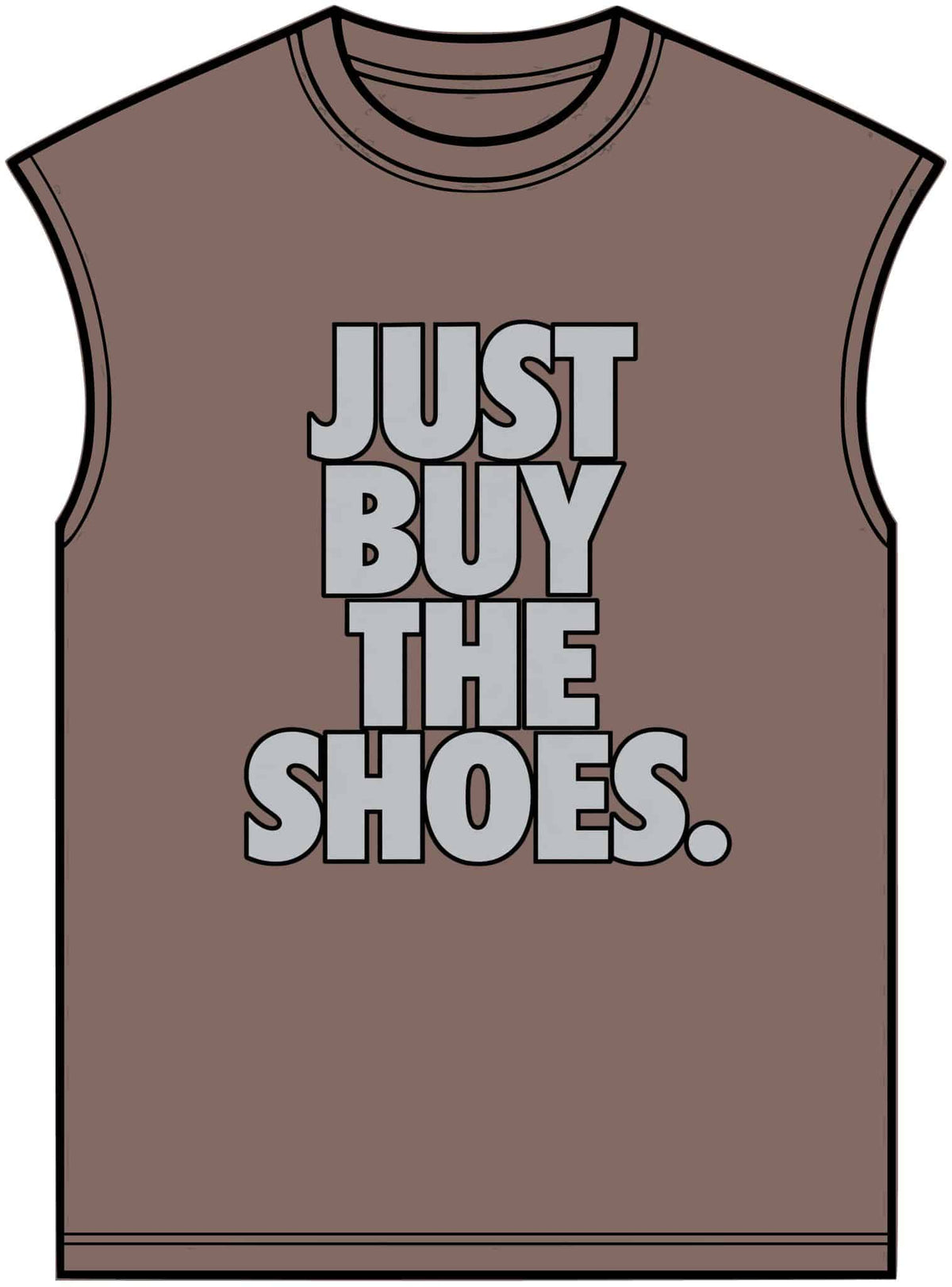 Graphic Print Unisex Garment-Dyed Muscle Tee – POD0033 image