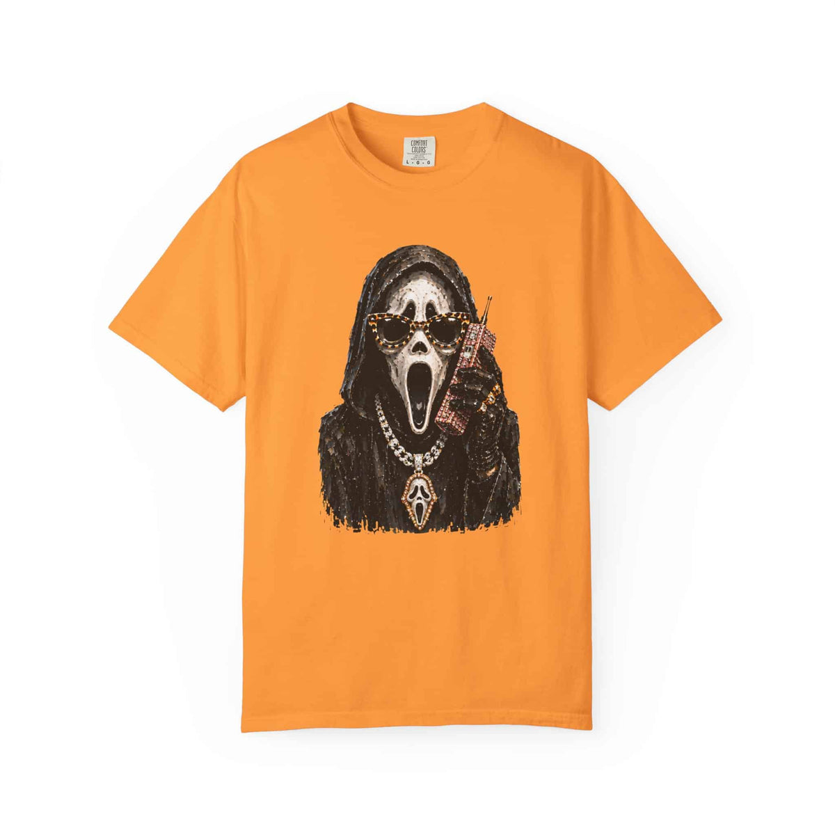 Halloween Ghostface Unisex Garment-Dyed T-shirt image