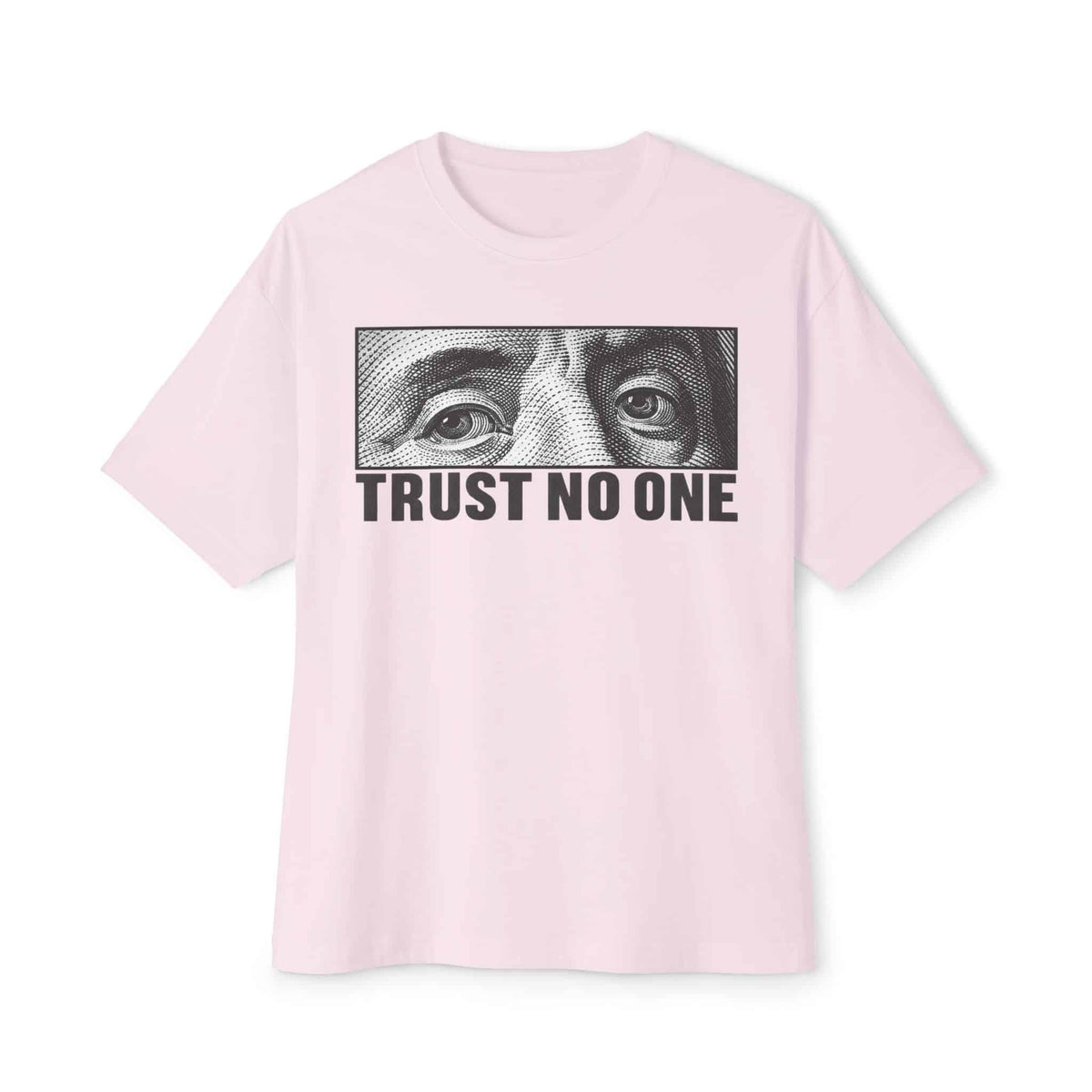 Graphic Print Unisex Oversized Boxy Tee - POD0039 - Soft Pink, XS image