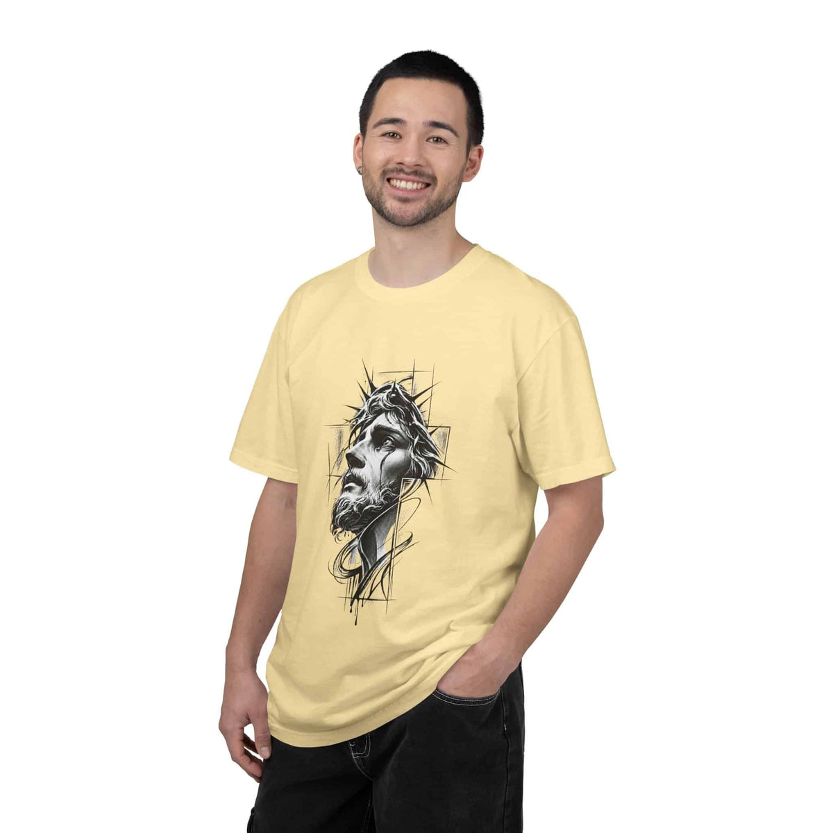 Crown of Faith 1 Unisex Garment-Dyed T-shirt image 23