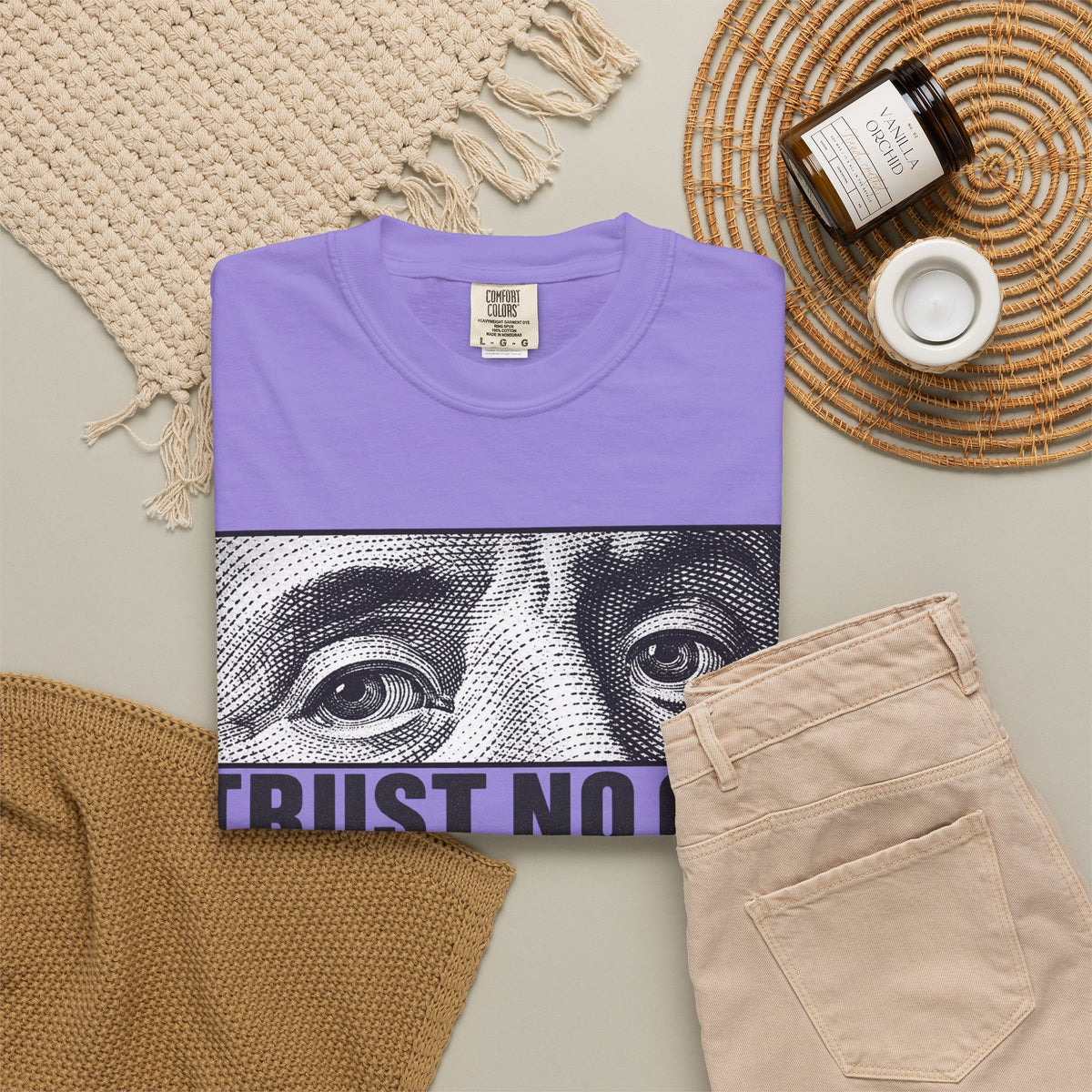 Graphic Print  Unisex Garment-Dyed T-shirt - POD0039 image 31