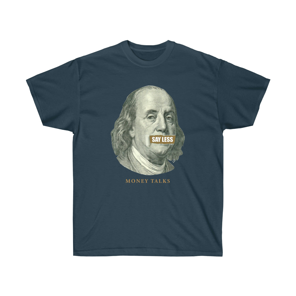 Say Less Money Talks Men T-Shirt - Blue Dusk, 3XL image