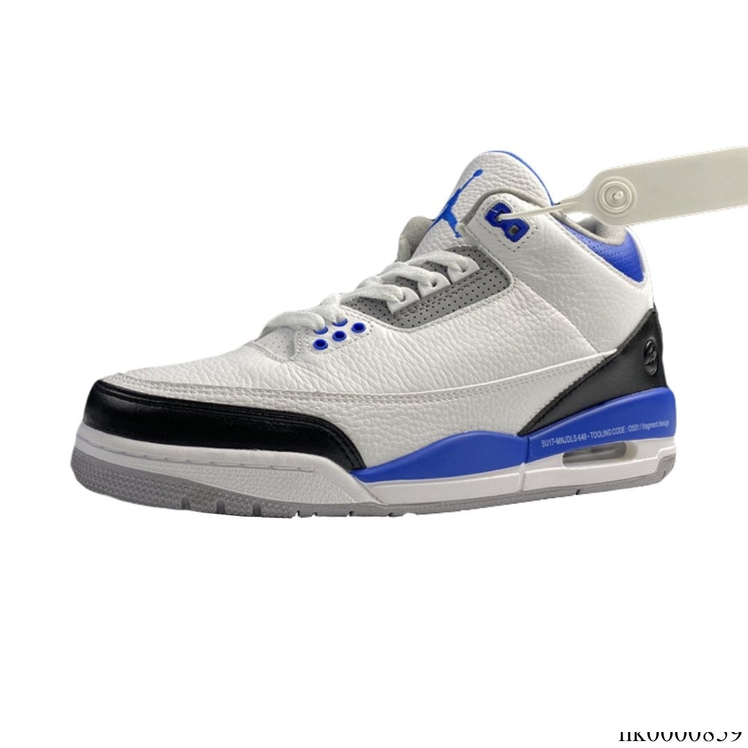 AJ 3 Fragment White Blue Shoes Sneakers - nk0000859 image 1