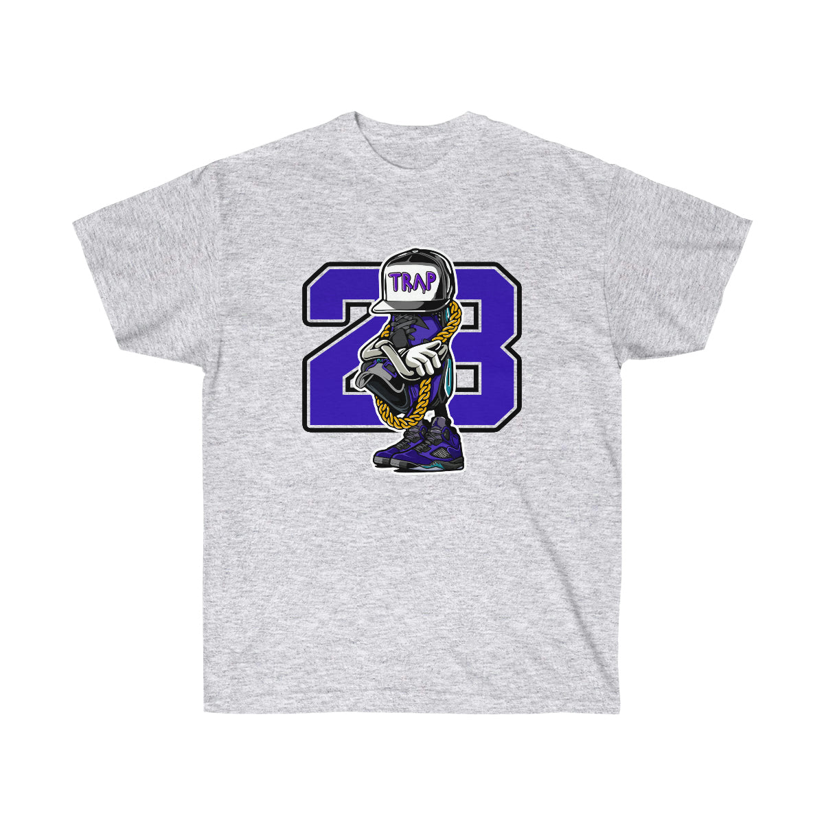 Trap Life JD 23 Men T-Shirt - Ash, M image