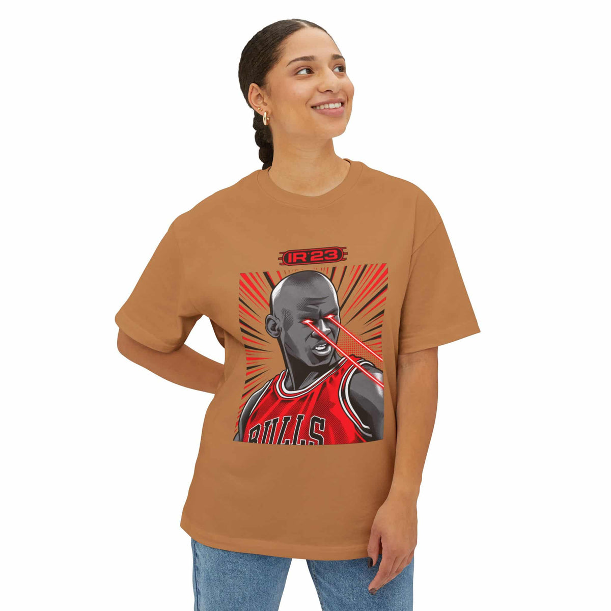 Graphic Print Unisex Oversized Boxy Tee - POD0032 image 15