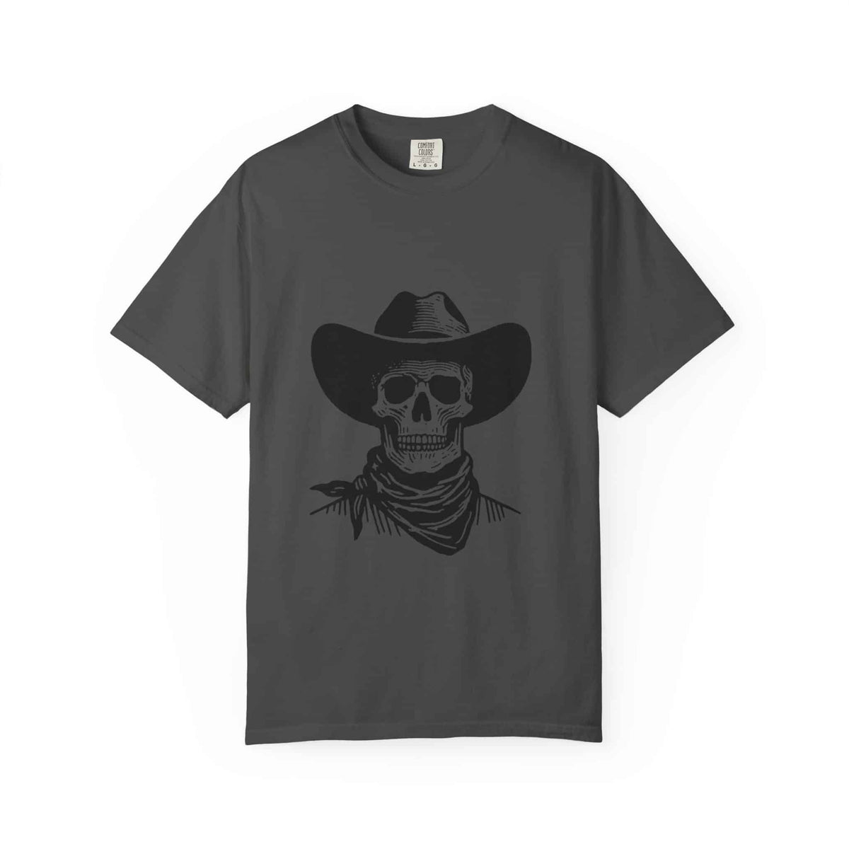 Outlaw Skull Unisex Garment-Dyed T-shirt image