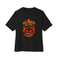 Halloween on Fire Unisex Oversized Boxy Tee image 0