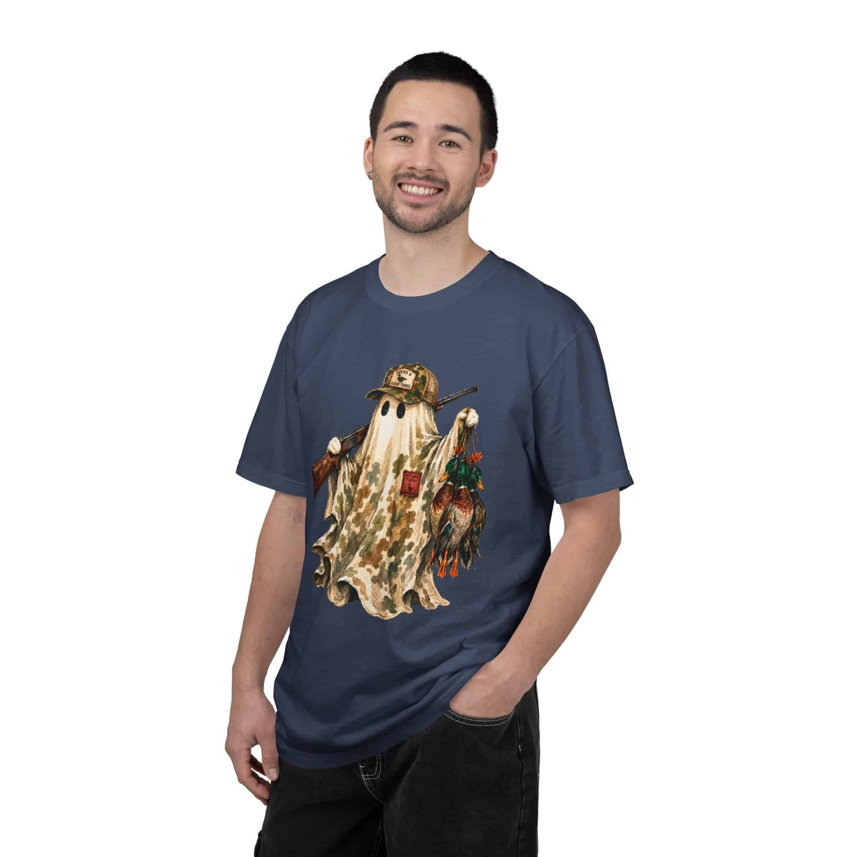 Hunting Season Spooky Camo Mallards Unisex Garment-Dyed T-shirt image 64