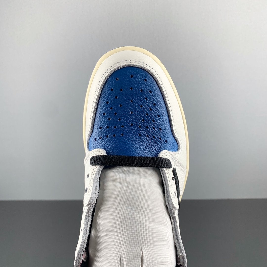 Travis Scott x Fragment x AJ 1 High "Military Blue" Shoes Sneakers - nk0001586 image 10