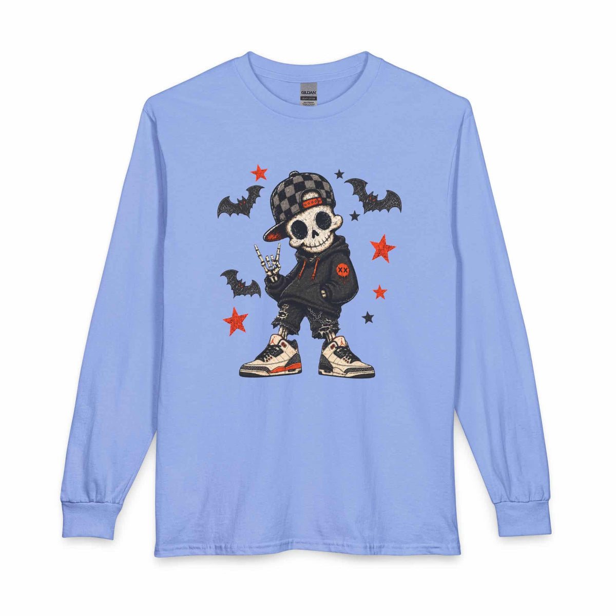 Boy Skeleton Halloween Long Sleeve T-Shirt image 8