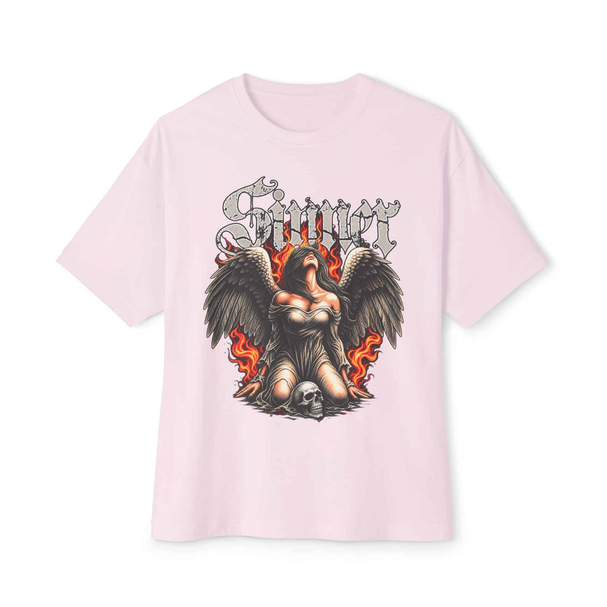 Sinner’s Flame Unisex Oversized Boxy Tee image 5